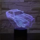 Rendőrautó  7 színű 3D led lámpa
