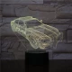Rendőrautó  7 színű 3D led lámpa