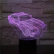 Rendőrautó  7 színű 3D led lámpa