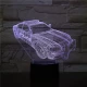 Rendőrautó  7 színű 3D led lámpa