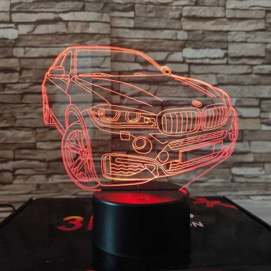 BMW fordul  7 színű 3D led lámpa