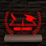 Ballagásra Diplomaosztóra  Szalagavatóra személyre szabott fatalppal 7 színű 3D led lámpa
