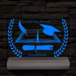 Ballagásra Diplomaosztóra  Szalagavatóra személyre szabott fatalppal 7 színű 3D led lámpa