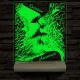 Csók szerelem személyre szabott 20 cm fa talppal 7 színű 3D led lámpa