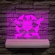 A legjobb kapus személyre szabott 20 cm fa talppal 7 színű 3D led lámpa