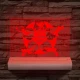 A legjobb kapus személyre szabott 20 cm fa talppal 7 színű 3D led lámpa