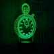 Óra 7 színű 3D led lámpa