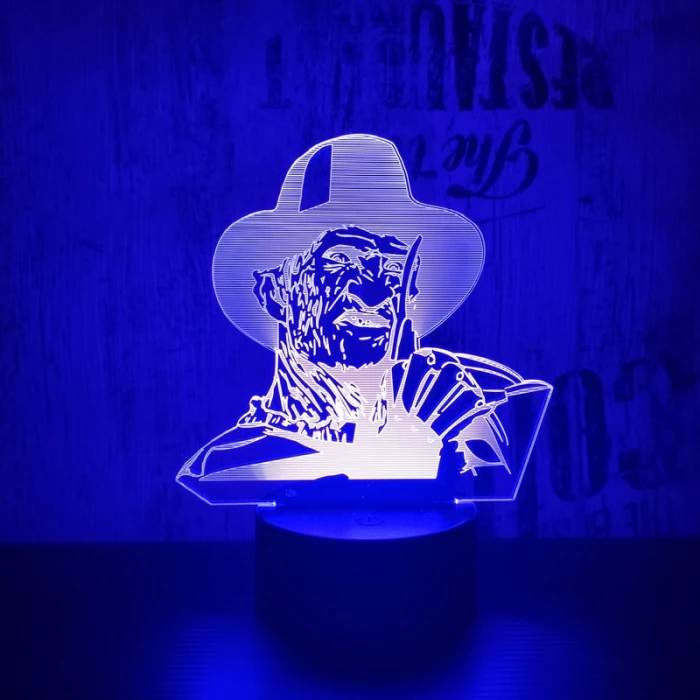 Freddy Krueger 7 színű 3D led lámpa