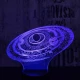 Bolygók 2 7 színű 3D led lámpa