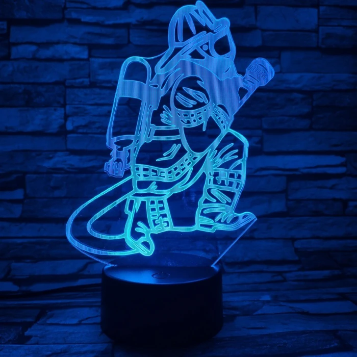 Tűzoltó  7 színű 3D led lámpa