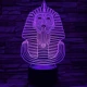 Fáraó 7 színű 3D led lámpa
