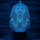 Fáraó 7 színű 3D led lámpa