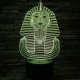 Fáraó 7 színű 3D led lámpa