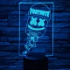 Fortnite 7 színű 3D led lámpa