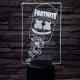 Fortnite 7 színű 3D led lámpa