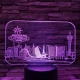 Las Vegas 7 színű 3D led lámpa
