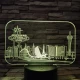 Las Vegas 7 színű 3D led lámpa