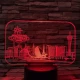 Las Vegas 7 színű 3D led lámpa