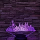 New York  7 színű 3D led lámpa