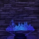 New York  7 színű 3D led lámpa