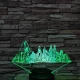 New York  7 színű 3D led lámpa
