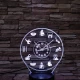 Fogorvos óra 7 színű 3D led lámpa