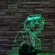 Naruto 7 színű 3D led lámpa