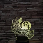 Asztronauta 7 színű  3D led lámpa