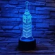Big Ben 7 színű 3D led lámpa