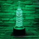 Big Ben 7 színű 3D led lámpa