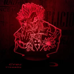 Joker 7 színű 3D led lámpa