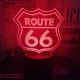 66 Road  3D led lámpa