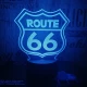 66 Road  3D led lámpa