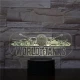 World of Tanks 3D led lámpa
