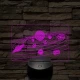 Naprendszer 7 színű 3D led lámpa