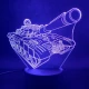 Tank 7 színű 3D led lámpa