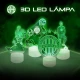 Ferencváros címer 3d led lámpa távirányítóval