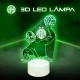 Ferencváros vizilabdás 3d led lámpa távirányítóval