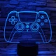 Kontroller 7 színű 3D led lámpa