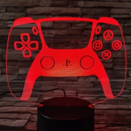 Kontroller Ps5 7 színű 3D led lámpa