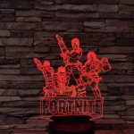 Fortnite 7 színű 3D led lámpa