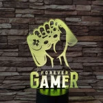 Gamer 7 színű 3D led lámpa