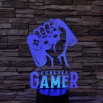Gamer 7 színű 3D led lámpa
