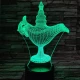 Csodalámpa 7 színű 3D led lámpa