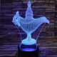 Csodalámpa 7 színű 3D led lámpa