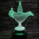 Csodalámpa 7 színű 3D led lámpa
