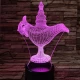 Csodalámpa 7 színű 3D led lámpa