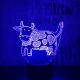Boci 7 színű 3D led lámpa