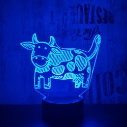 Boci 7 színű 3D led lámpa