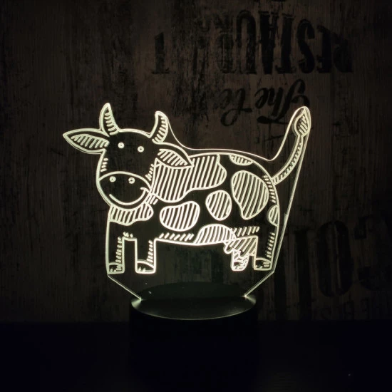 Boci 7 színű 3D led lámpa